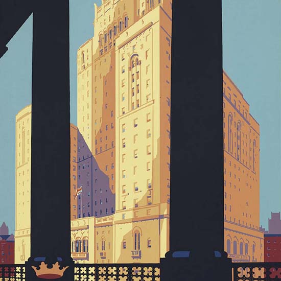 Detail Of Royal York Toronto Largest Hotel British Empire | Best of Vintage Ad Art 1891-1970