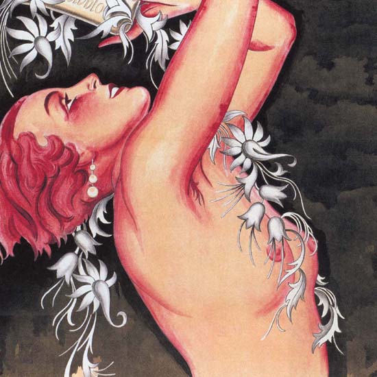 Detail Of Schneeblueten-Seife Snow-Blossom Nude Austria B | Best of Vintage Ad Art 1891-1970