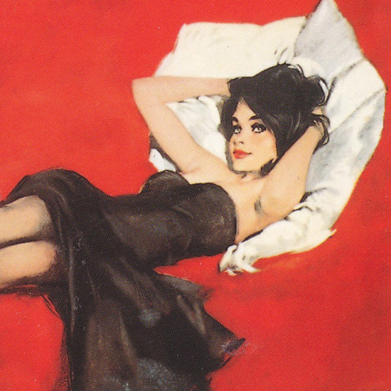 Detail Of Schweppes PinUp Girl Are You A Schweppicure | Best of Vintage Ad Art 1891-1970