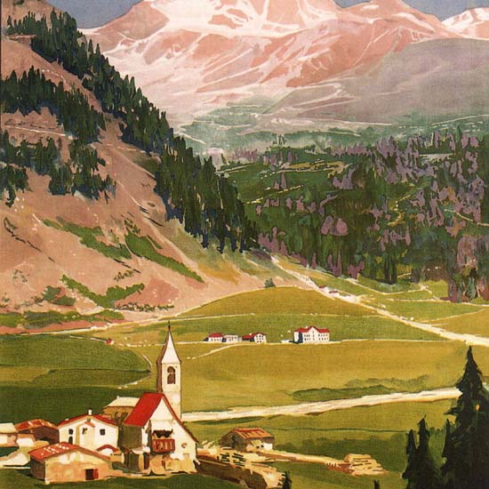 Detail Of Solda Altitude 1900 Meters Italy Italia | Best of 1891-1919 Ad and Cover Art