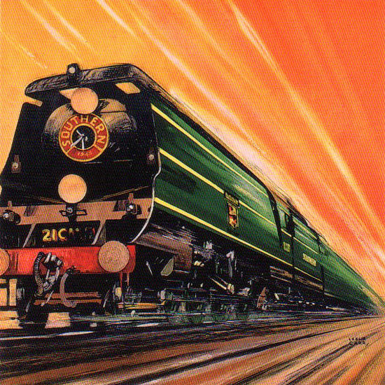 Detail Of Southern Railway First In The Field 1946 L Carr | Best of 1940s Ad and Cover Art