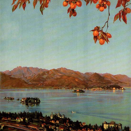 Detail Of Stresa-Borromeo Lago Maggiore Lake Maggiore | Best of Vintage Ad Art 1891-1970