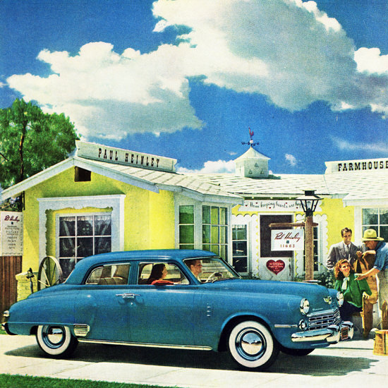 Detail Of Studebaker Land Cruiser 1948 Postwar Car | Best of 1940s Ad and Cover Art