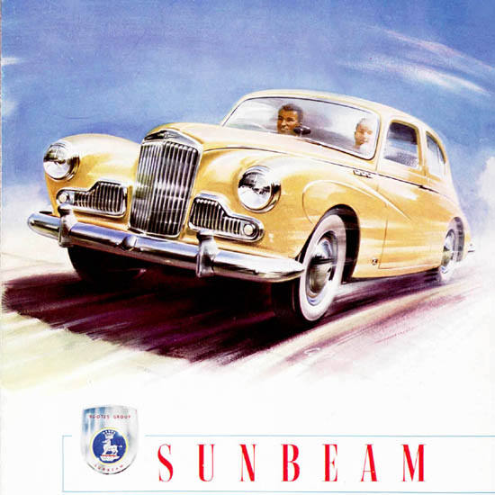 Detail Of Sunbeam Mark III Sports Saloon Sports 1956 | Best of Vintage Ad Art 1891-1970