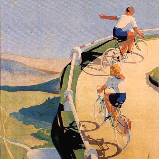 Detail Of Terrot Cie Dijon Bicycles 1939 J Le Tord | Best of Vintage Ad Art 1891-1970