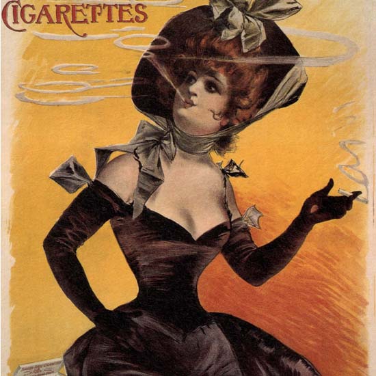 Detail Of Turkish Regie Cigarettes France | Best of Vintage Ad Art 1891-1970