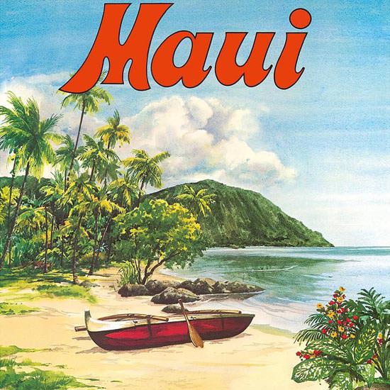 Detail Of United Airlines Hawaii Maui | Best of Vintage Ad Art 1891-1970