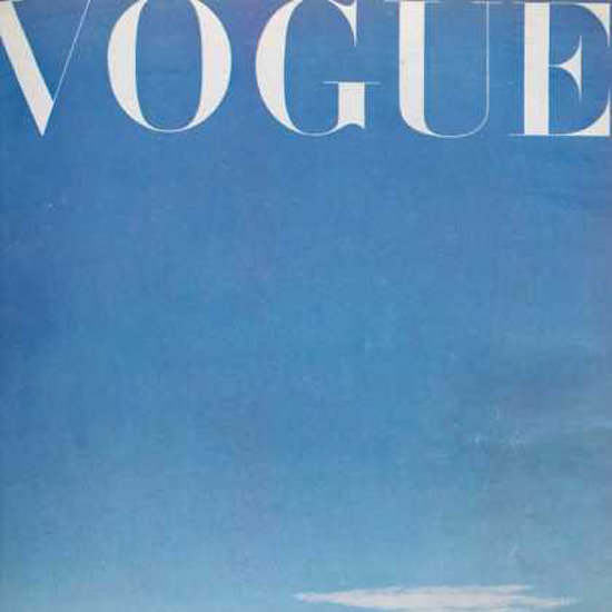 Detail Of Vogue Cover Copyright 1945 Blue Sky | Best of Vintage Ad Art 1891-1970