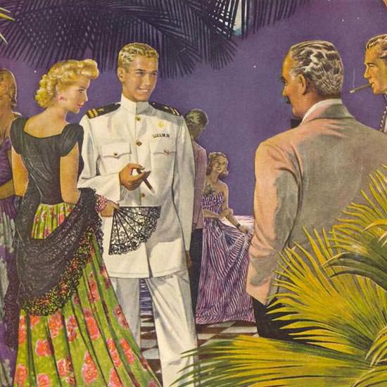 Detail Of Webster Cigars Furlough 1943 | Best of 1940s Ad and Cover Art