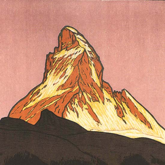 Detail Of Zermatt Matterhorn 4505m Switzerland Schweiz | Best of Vintage Ad Art 1891-1970