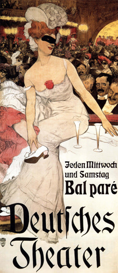 Deutsches Theater Bal Pare Germany 1906 | Sex Appeal Vintage Ads and Covers 1891-1970