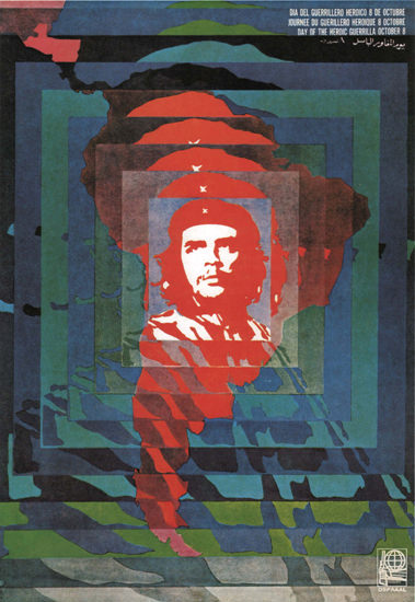 Dia Del Guerrillero Heroico 8 De Octobre Cuba | Vintage War Propaganda Posters 1891-1970