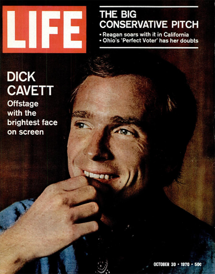 Dick Cavett The Dick Cavett Show 30 Oct 1970 Copyright Life Magazine | Life Magazine Color Photo Covers 1937-1970