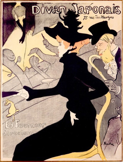 Divan Japonais Paris Henri De Toulouse Lautrec | Sex Appeal Vintage Ads and Covers 1891-1970