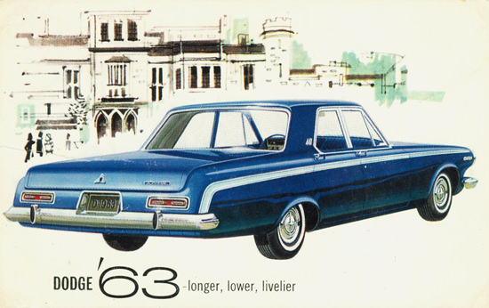 Dodge 440 4 Door Chrysler International 1963 Mad Men Art