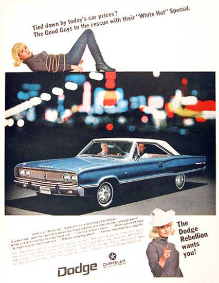 Dodge Coronet 1967 Dodge Rebellion Wants You | Vintage Cars 1891-1970