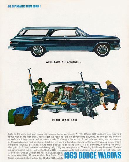 Dodge Custom 880 Station Wagon 1963 | Vintage Cars 1891-1970