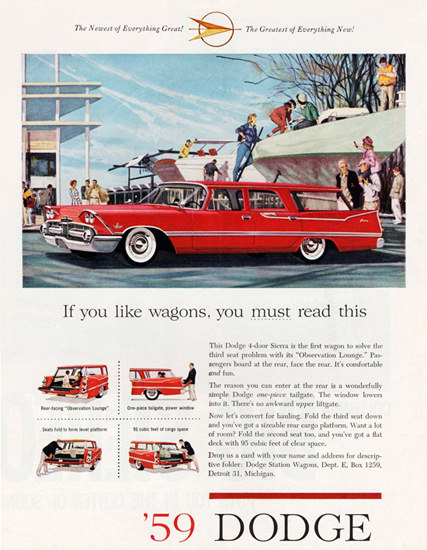 Dodge Custom Sierra Station Wagon 1959 | Vintage Cars 1891-1970