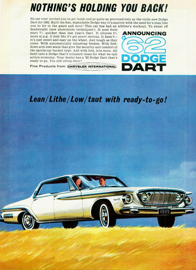 Dodge Dart Hardtop Chrysler International 1962 | Vintage Cars 1891-1970