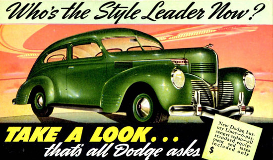 Dodge Luxury Liner 2 Door 6 Passenger 1939 | Vintage Cars 1891-1970