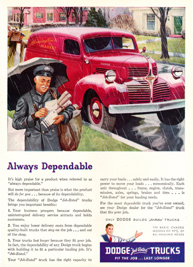 Dodge Panel Truck 1947 Always Dependable | Vintage Cars 1891-1970