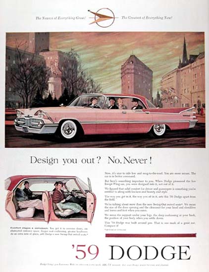 Dodge Royal Custom 1959 Pink Design You Out | Vintage Cars 1891-1970