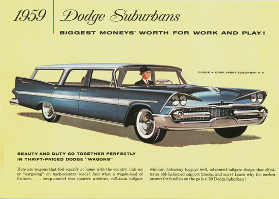 Dodge Suburbans Canada 1959 | Vintage Cars 1891-1970