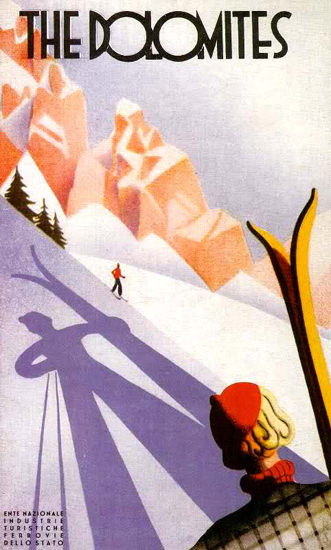 Dolomites 1930 | Vintage Travel Posters 1891-1970