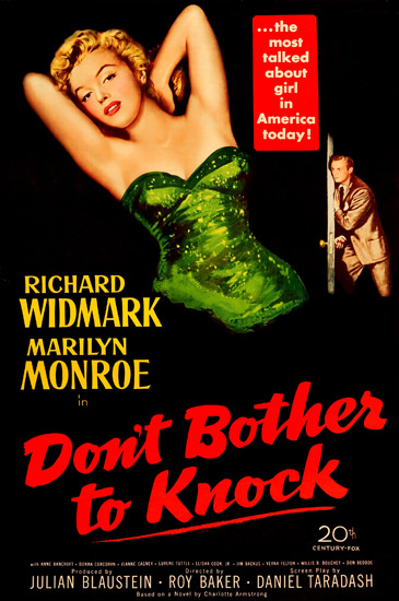 Dont Bother To Knock Marilyn Monroe Movie 1952 | Sex Appeal Vintage Ads and Covers 1891-1970