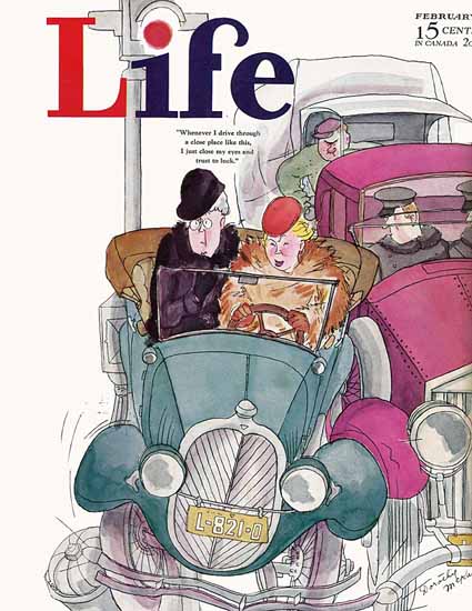 Dorothy McKay Life Humor Magazine 1934-02 Copyright | Life Magazine Graphic Art Covers 1891-1936