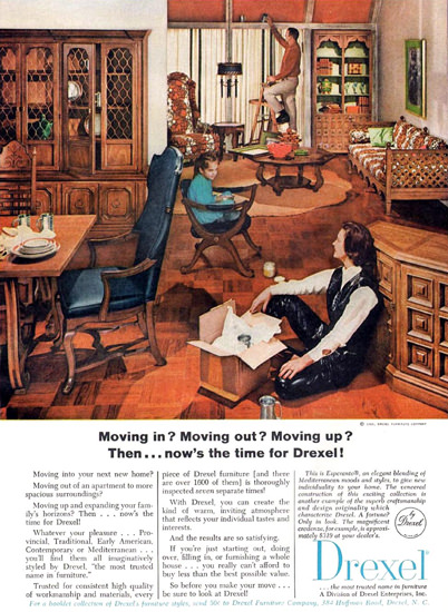 Drexel Furniture Moving 1965 | Vintage Ad and Cover Art 1891-1970