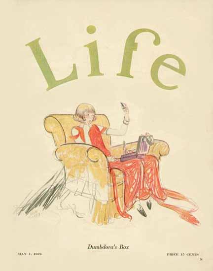 Dumbdoras Box Life Humor Magazine 1924-05-01 Copyright | Life Magazine Graphic Art Covers 1891-1936