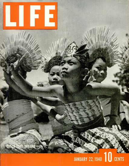 Dutch East Indians 22 Jan 1940 Copyright Life Magazine | Life Magazine BW Photo Covers 1936-1970