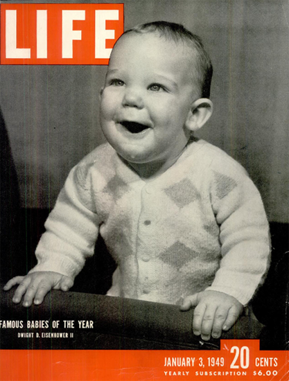 Dwight D Eisenhower II 3 Jan 1949 Copyright Life Magazine | Life Magazine BW Photo Covers 1936-1970