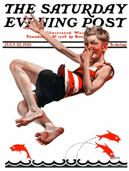 EM Jackson Artist Saturday Evening Post 1925_07_25 | The Saturday Evening Post Graphic Art Covers 1892-1930