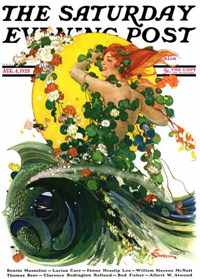 EM Jackson Artist Saturday Evening Post 1928_08_04 | The Saturday Evening Post Graphic Art Covers 1892-1930