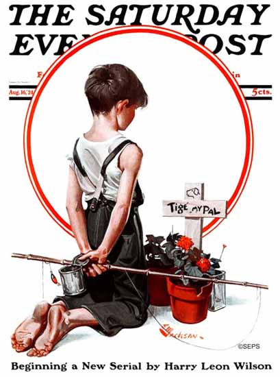 EM Jackson Cover Artist Saturday Evening Post 1924_08_16 | The Saturday Evening Post Graphic Art Covers 1892-1930