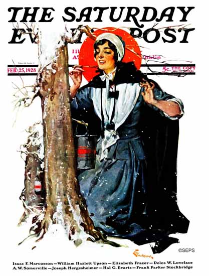 EM Jackson Saturday Evening Post 1928_02_25 | The Saturday Evening Post Graphic Art Covers 1892-1930