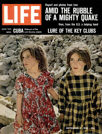 Earthquake in Iran Amid the Ruins 21 Sep 1962 Copyright Life Magazine | Life Magazine Color Photo Covers 1937-1970