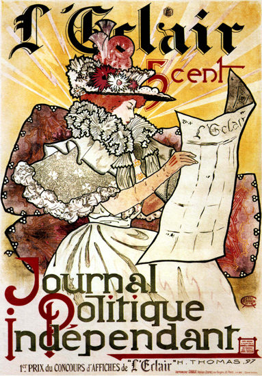 Eclair Journal Politique Independant France | Sex Appeal Vintage Ads and Covers 1891-1970