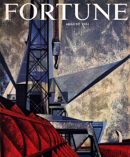 Edmund Lewandowski Fortune Magazine August 1951 Copyright | Fortune Magazine Graphic Art Covers 1930-1959