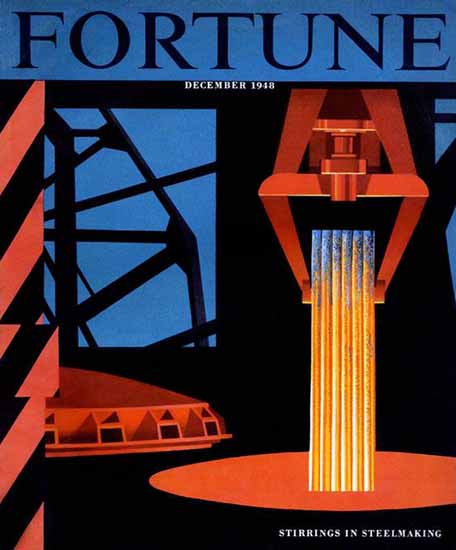 Edmund Lewandowski Fortune Magazine December 1948 Copyright | Fortune Magazine Graphic Art Covers 1930-1959