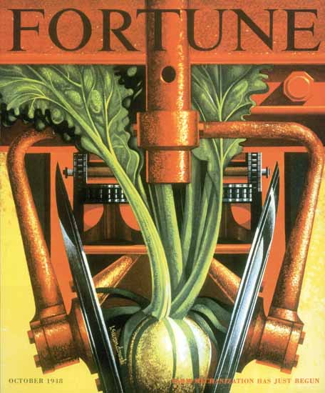 Edmund Lewandowski Fortune Magazine October 1948 Copyright | Fortune Magazine Graphic Art Covers 1930-1959