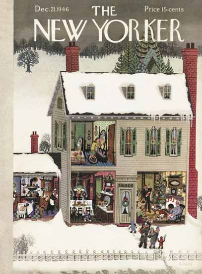 Edna Eicke The New Yorker 1946_12_21 Copyright | The New Yorker Graphic Art Covers 1946-1970