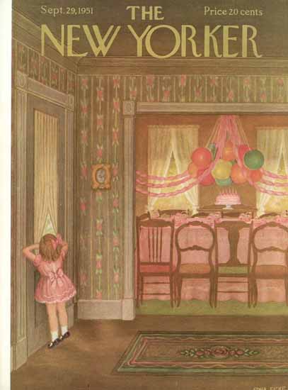 Edna Eicke The New Yorker 1951_09_29 Copyright | The New Yorker Graphic Art Covers 1946-1970