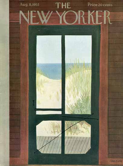 Edna Eicke The New Yorker 1953_08_08 Copyright | The New Yorker Graphic Art Covers 1946-1970