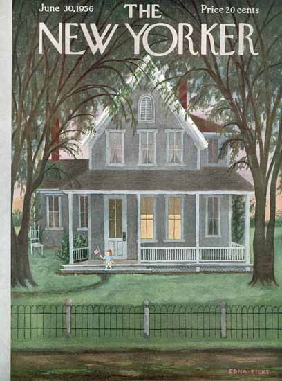 Edna Eicke The New Yorker 1956_06_30 Copyright | The New Yorker Graphic Art Covers 1946-1970