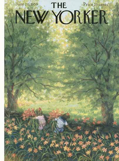 Edna Eicke The New Yorker 1959_06_20 Copyright | The New Yorker Graphic Art Covers 1946-1970