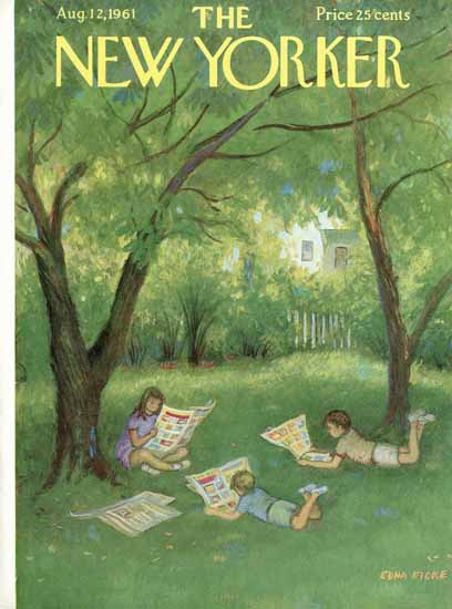 Edna Eicke The New Yorker 1961_08_12 Copyright | The New Yorker Graphic Art Covers 1946-1970