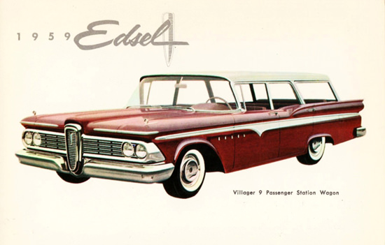 Edsel Villager 9 Passenger Station Wagon 1959 | Vintage Cars 1891-1970